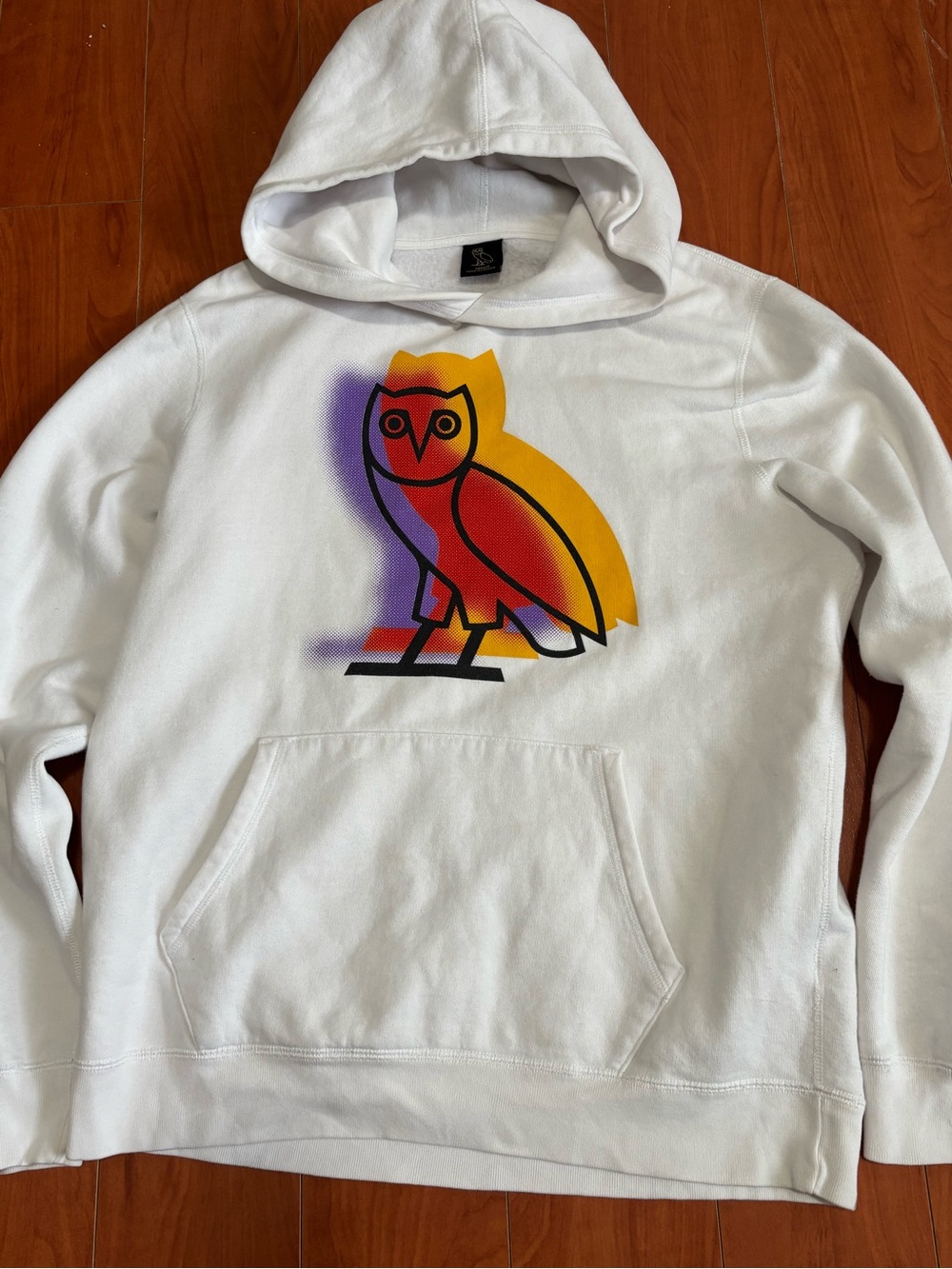 OVO Owl Hoodie White - Size Medium